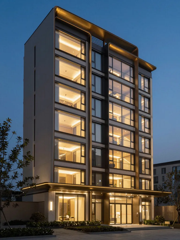 Nowoczesny budynek apartamentowy - obsługa nieruchomości dla firm.
