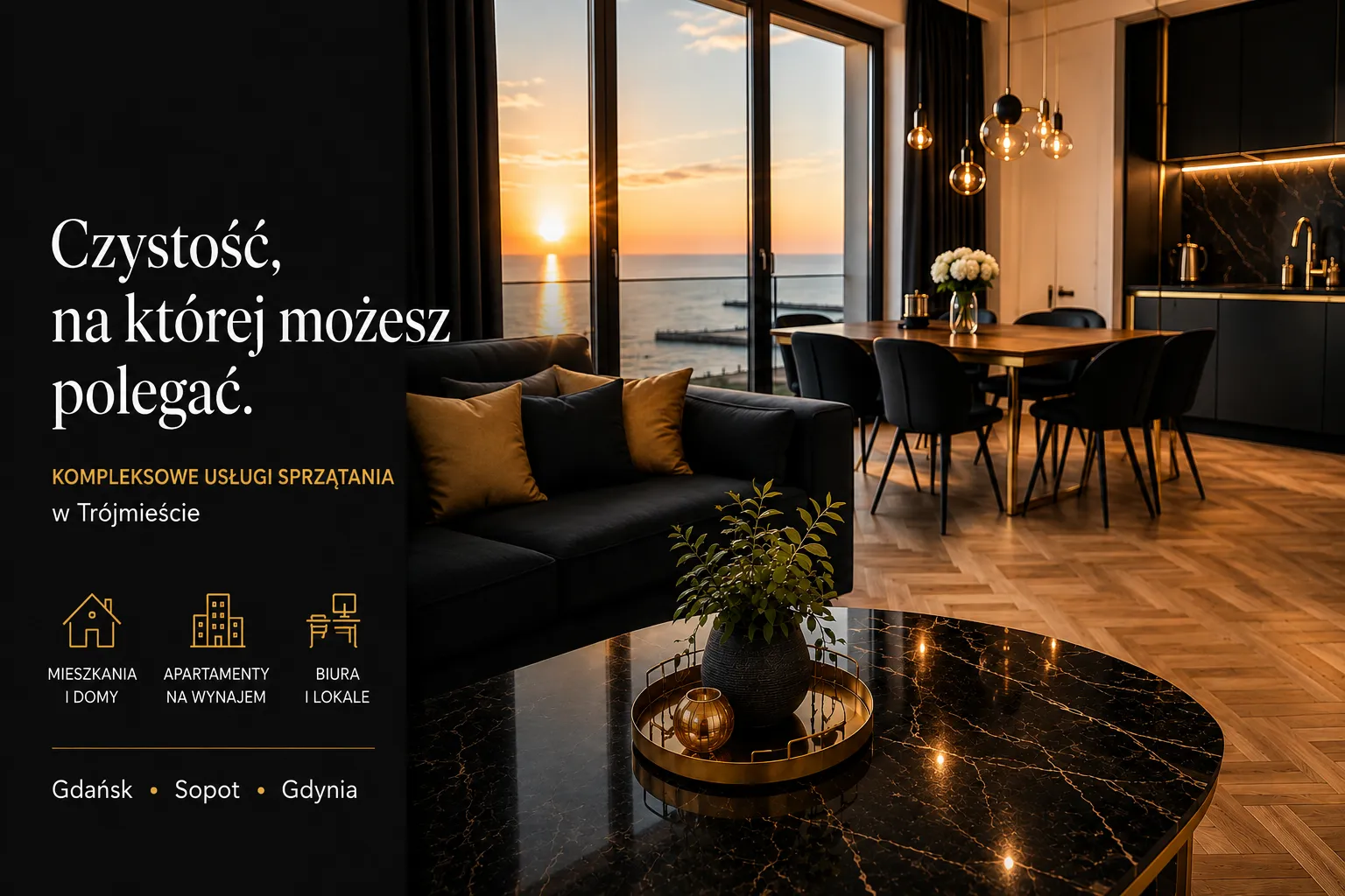 Czystość, na której możesz polegać. Kompleksowe usługi sprzątania w Trójmieście - Gdańsk, Sopot, Gdynia.